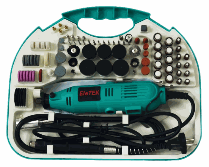 Mini Torno 130w Profesional Con Extensible Y Accesorios